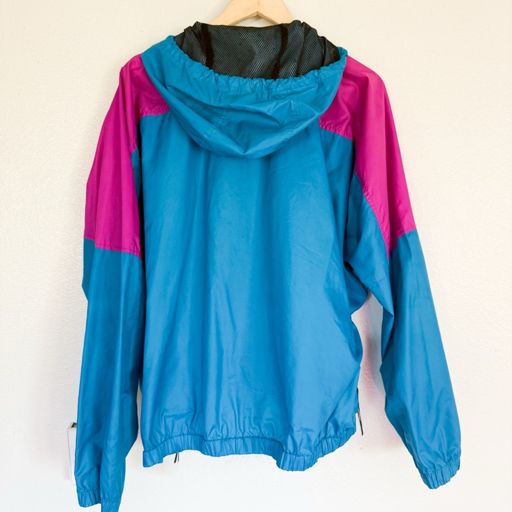Vintage 90s Columbia Anorak Windbreaker Colorblock Gorpcore Jacket - Picture 2 of 4